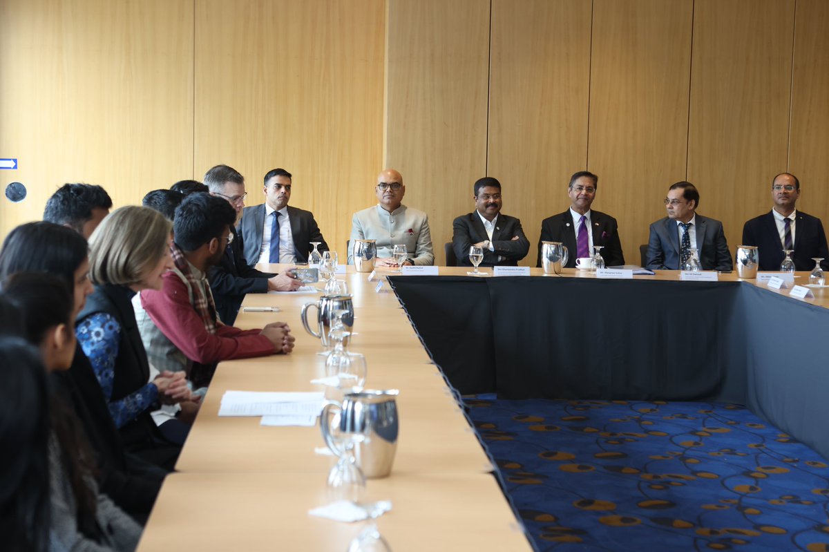 Devendra Singh 🇮🇳 🇦🇺 (@medevendrasingh) on Twitter photo Hosted <a href="/dpradhanbjp/">Dharmendra Pradhan</a> and <a href="/VohraManpreet/">Manpreet Vohra</a> in Melbourne.
Their words of encouragement to the students to contribute back to India (Land of Opportunities) will pave a way for our country to become a knowledge powerhouse.
<a href="/ausgov/">Australian Government</a> <a href="/VicGovAu/">Victorian Government</a> <a href="/Global_Vic/">Global Victoria</a> @studymelbourne
#IndiaAt75 Hosted <a href="/dpradhanbjp/">Dharmendra Pradhan</a> and <a href="/VohraManpreet/">Manpreet Vohra</a> in Melbourne.
Their words of encouragement to the students to contribute back to India (Land of Opportunities) will pave a way for our country to become a knowledge powerhouse.
<a href="/ausgov/">Australian Government</a> <a href="/VicGovAu/">Victorian Government</a> <a href="/Global_Vic/">Global Victoria</a> @studymelbourne
#IndiaAt75