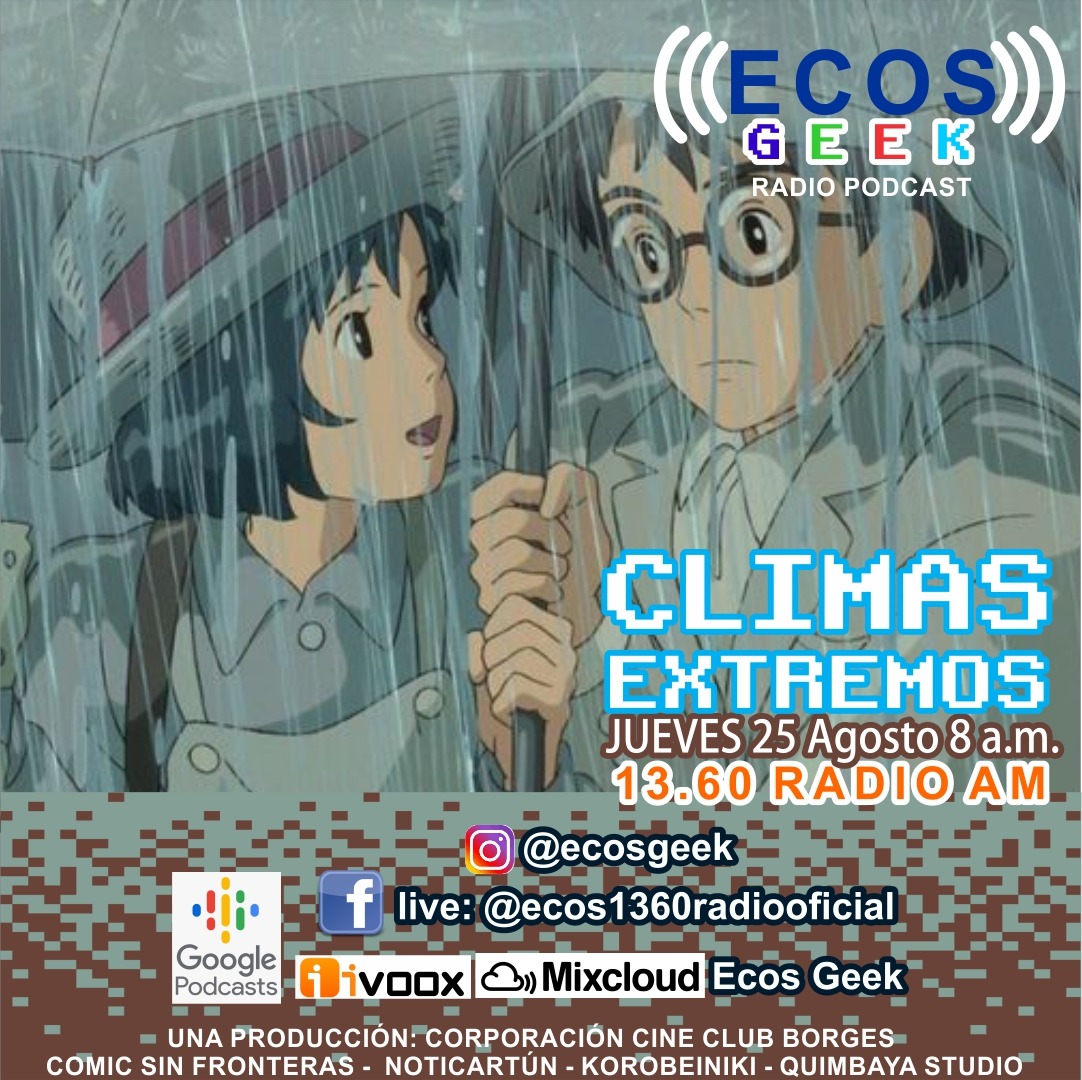 Triana_cartoon's tweet photo. ECOS #GEEK 78 prog. radial Comicsinfronteras&amp;
@Noticartuncol tema #Clima extremo #culturageek https://t.co/94aB0zoVc7 #magodeoz #vivaldi #juegodetronos #fenomenodelniño #fenomenodelaniña #Invierno #otoño #verano #primavera #radio #geekcolombia #radioColombia #cineretro #Pereira https://t.co/RJWZKlz5ka