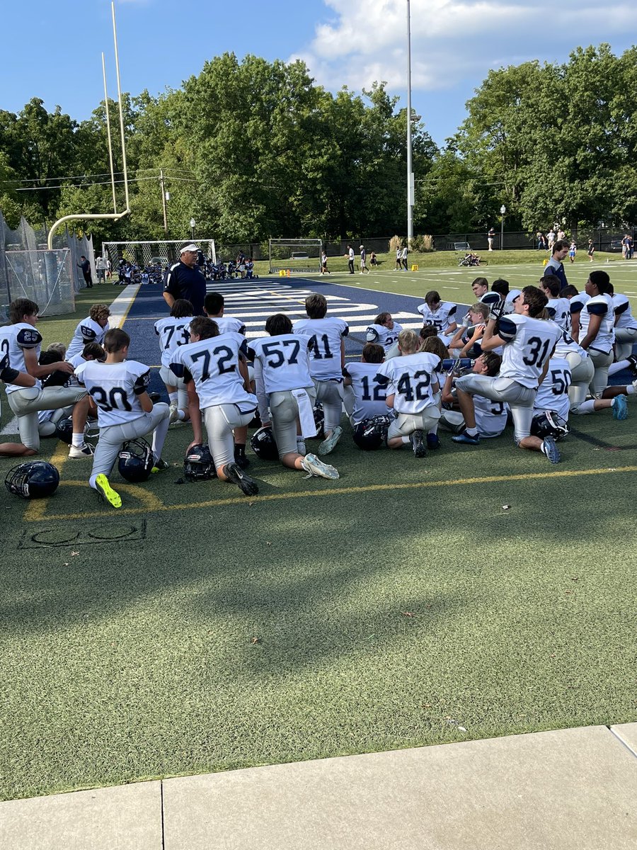 MaryFitzyABC123's tweet photo. Yesterday HMS cheerleaders had a lot to cheer about! The 8th grade football team showed OUT! They beat the Twinsburg Tigers, 41-12. GO Explorers!@DrKimCockley @hudsonohschools https://t.co/brXa1NZAXP