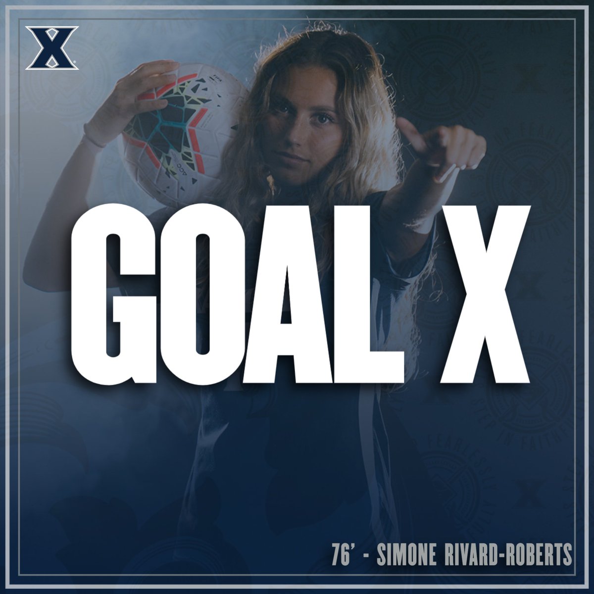 GOAL X! | Simone Rivard-Roberts gives the Musketeers the 2-1 lead with her second goal of the season!

#LetsGoX