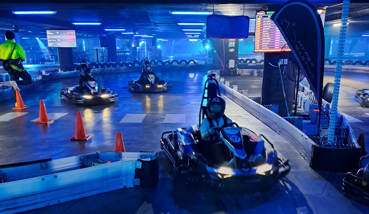 DataSchoolAu's tweet photo. Team bonding at the Entertainment Quarter!

Last night The Data School and @MIP Australia raced each other around the tracks with hyper karts. 🏎️

Who do you think has better karting skills, The Data School or MIP? 🤔

#data #analytics #teambonding #hyperkarts #learnandearn https://t.co/KM8KKTmBkL
