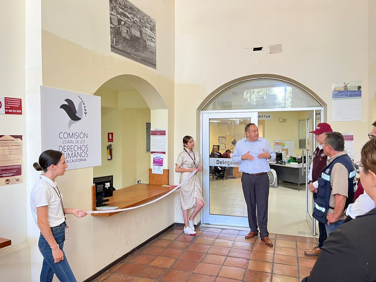 CEDHBC's tweet photo. La #CEDHBC inauguró esta tarde un módulo de atención ciudadana en la delegación municipal Centro, en Tijuana. https://t.co/4gLcrH0o8O