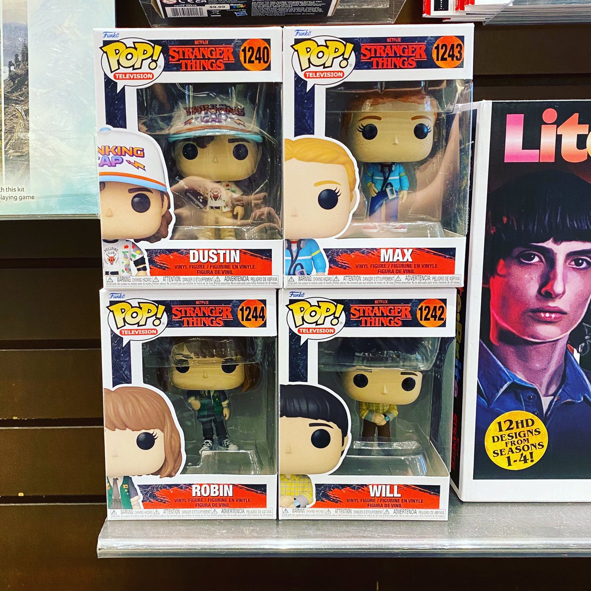 They're here and ready to kill some (tiny) monsters! #StrangerThings4 Funko pops are back in stock!  

#BarnesandNoble