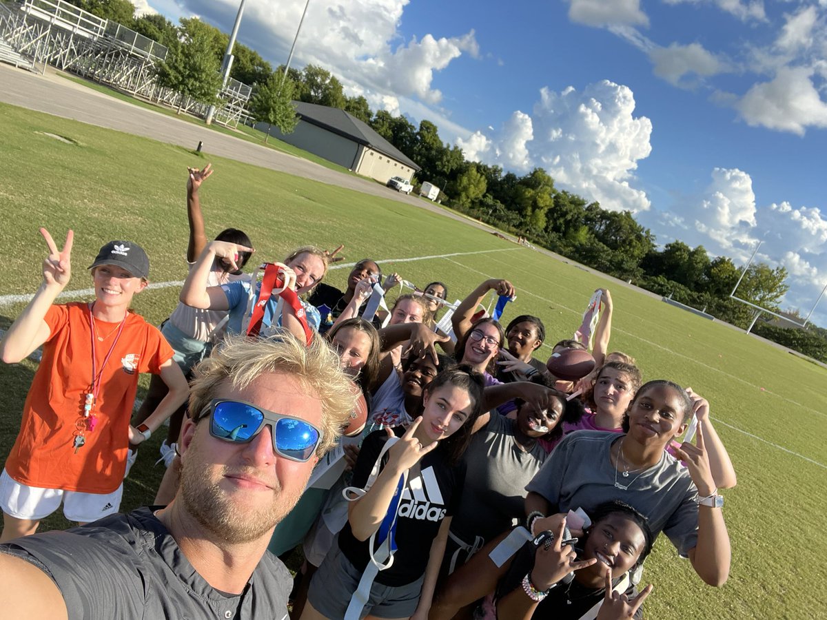 Great inaugural practice for the Grissom Tiger Girls Flag Football program. Excited to get this season going.. #OneTiger