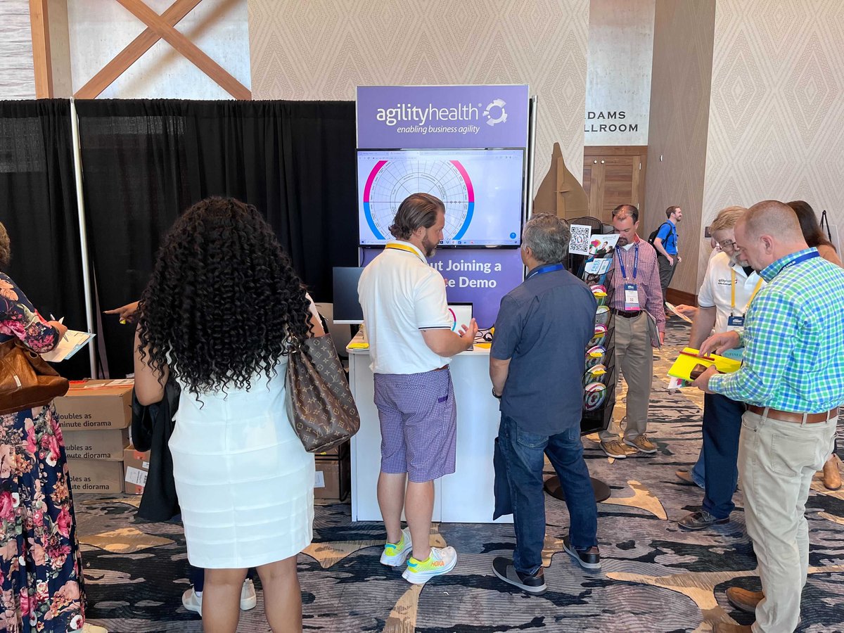 agilityhealthr's tweet photo. It was energizing to be back in person with old friends and new friends at the #safesummit this past week. We had amazing conversations and felt the excitement and passion for what we do. SAFe travels all & looking forward to next time!
#agilityhealth #safe https://t.co/jHEhnaYsnh