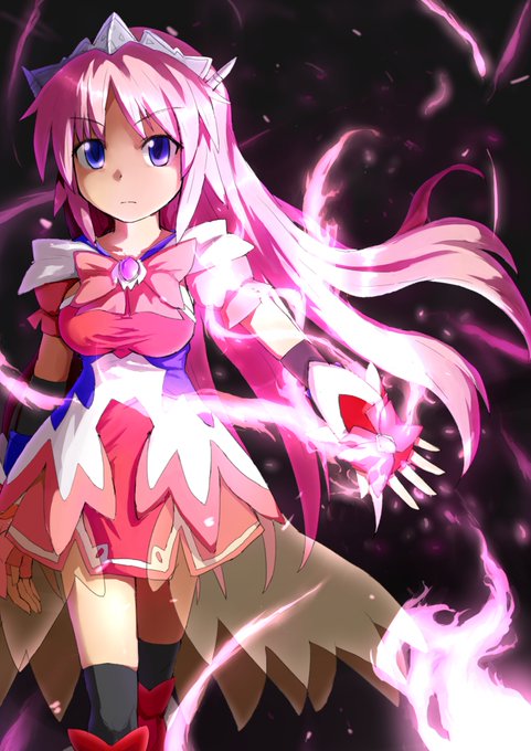 Ze/1Gさんが描いてくださったのはこのキャラ(名前もない)
だいぶ昔の絵だけど今描きなおすとしたら
ツインテールかポニーテールか、ツーサイドアップとかにするかな… https://t.co/v1u9JNqC9A 