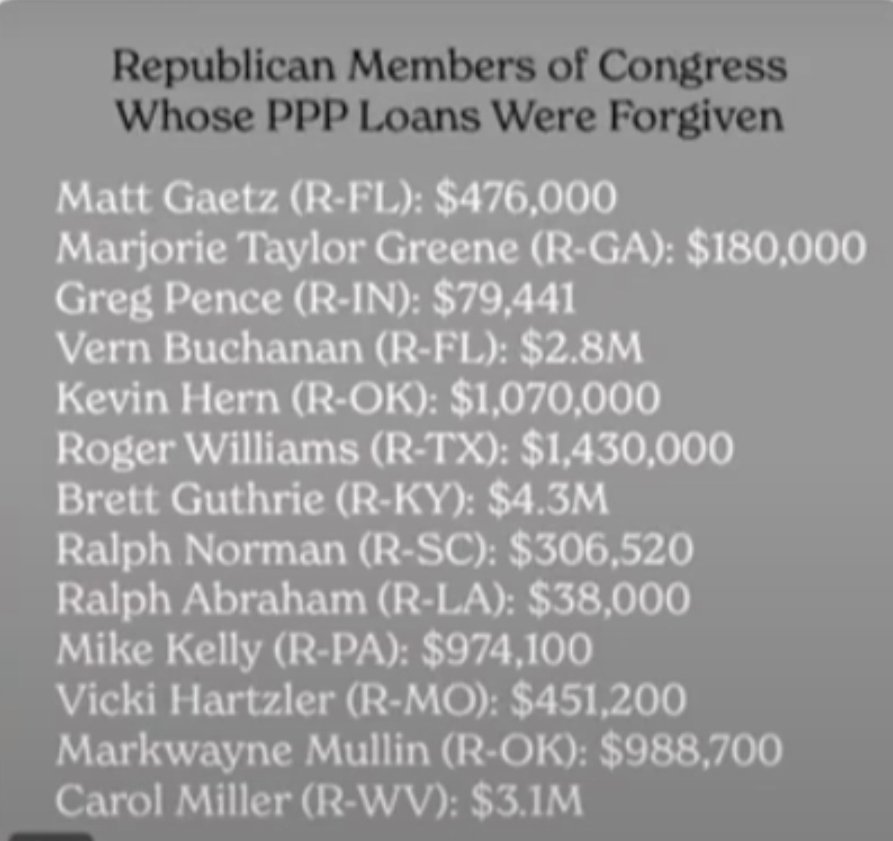 raiynbowlyfe's tweet photo. @seanhannity So tell your rich buddies to forgo the forgiven and pay their loans back https://t.co/XWg7WbG3uf