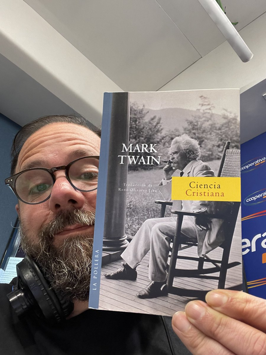Cómo Mark Twain desmontó uno a uno los argumentos de la secta norteamericana cultora de “Ciencia Cristiana” en el siglo XIX? De se trata este libro traducido por René Olivares que conversa A ÚLTIMA HORA x <a href="/Cooperativa/">Cooperativa</a>. 21:40 x la #CooperativaContigo 93.3 📻