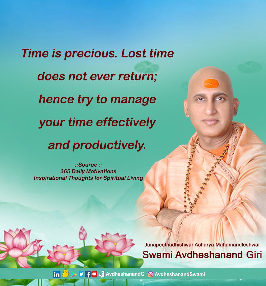 AvdheshanandG's tweet photo. Today, due to human's uncontrolled indulgences and free-spirited attitudes, many distortions and anomalies in the environment are the signs of many possible future crises.  For a safe life on earth, we have to focus on natural lifestyle &amp; nature centered development.

#saveearth https://t.co/aN7C1p4bAT