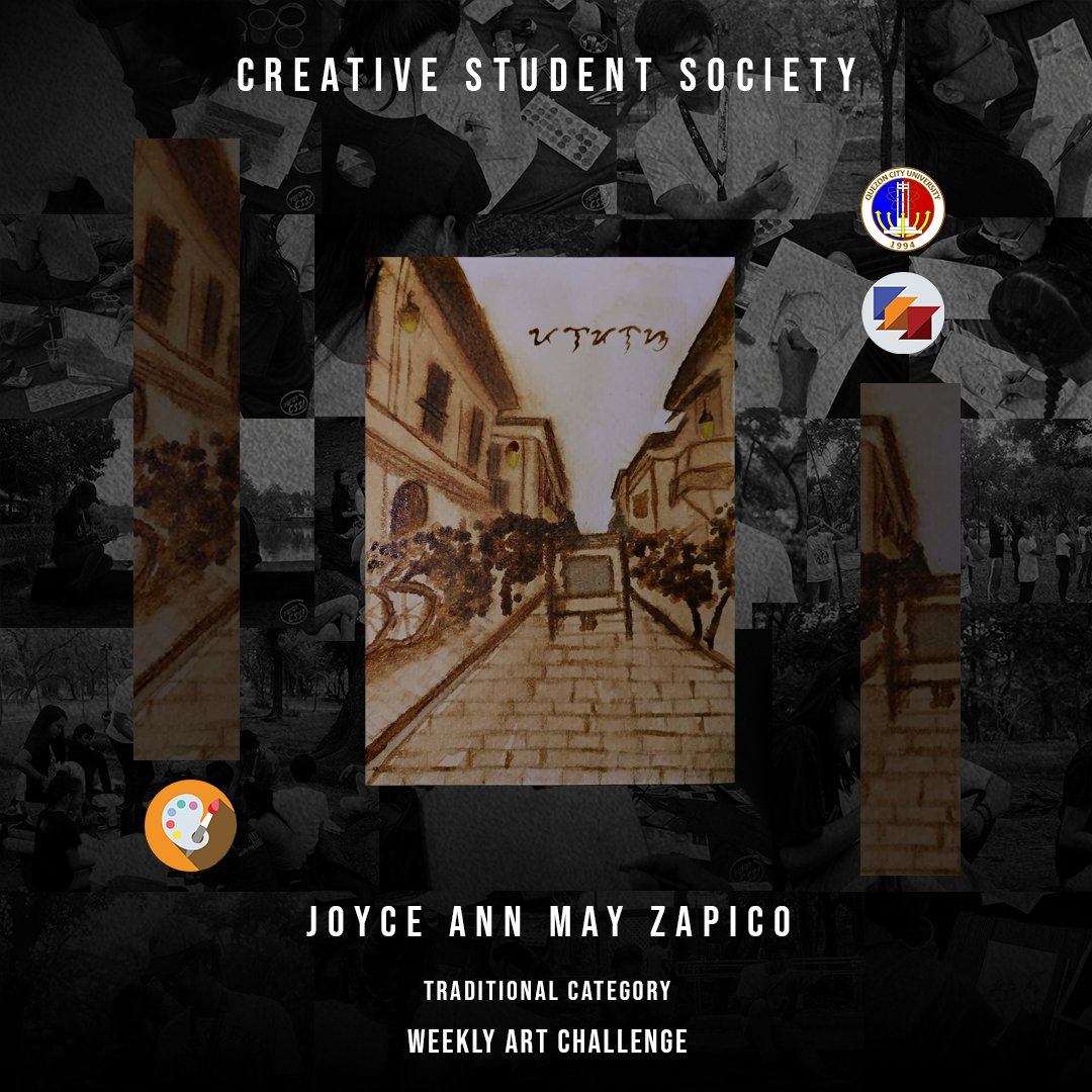OfficialQCUCSS's tweet photo. The visual artist group’s theme for their art jam challenge is “Katutubong Wika”.

Congratulations  Ms. Joyce Ann May Zapico as the winner for the Traditional Category!🥳

Art Description:
“Ating inang wika."

#ArtJamChallenge https://t.co/30QgEcrZkf