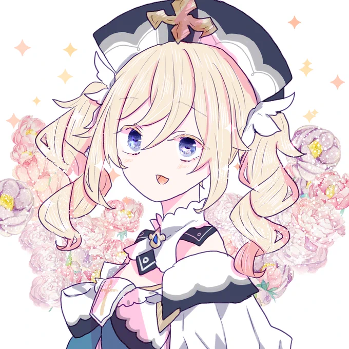のんびり原神してる。バーバラかわいいお絵描き 