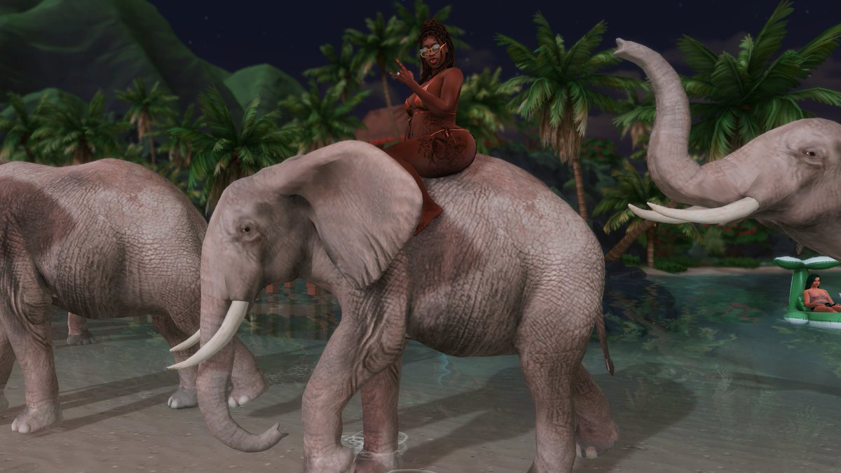 Luna_VellaSimmy's tweet photo. 🌞🌙We really just out here in Sulani living our best island Gal life 🌙🌞#TheSims4 #TheSims #ShowUsYourSims #thesims4cc @SimsCreatorsCom https://t.co/JCUFFlTFHW