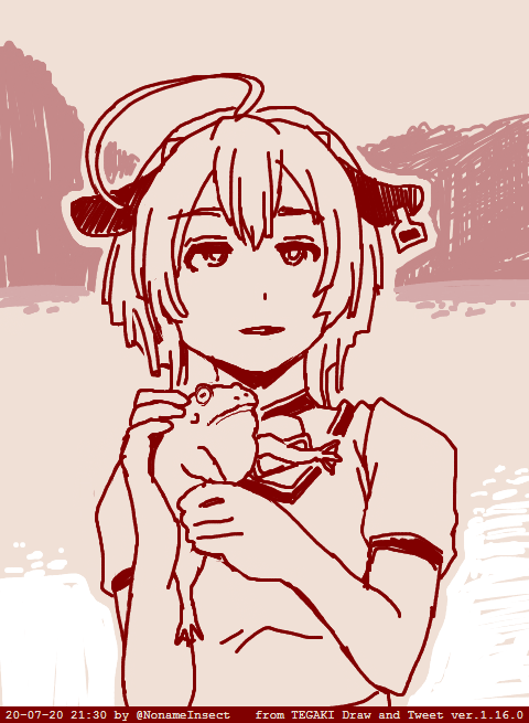 面白いことしてるわね…
あたしも仲間にいれてよ…🐸 