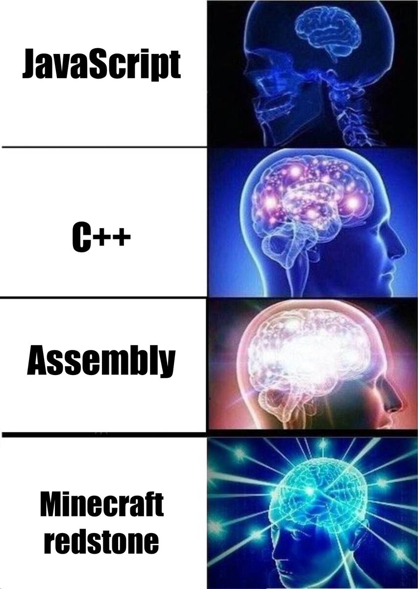 Que dicen declaramos a la redstone como un lenguaje de programación? 😂