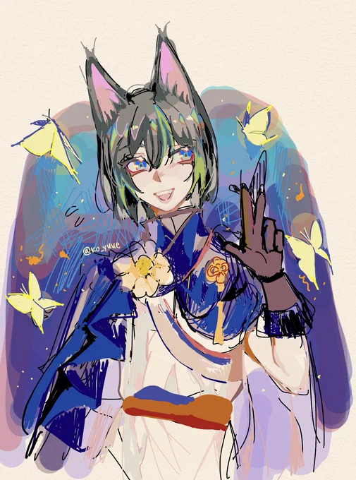 did some tighnari doodling in class today :'D #genshin 