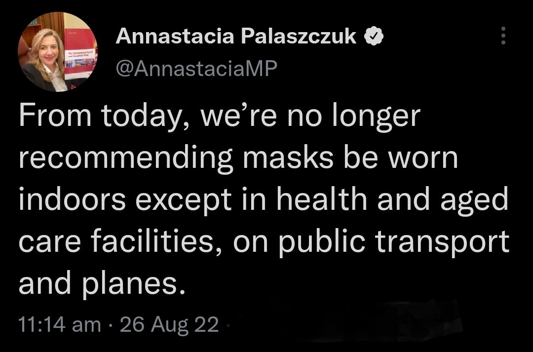 DrDeathCHO's tweet photo. @AnnastaciaMP OMG Yasssss Queen ๐
Finally the Palaszczuk government listened to my "health advice".
QLD is going to be the most immune state in the country in the next few months!
Next step is to get smiles back in healthcare. ๐
#smilesareback https://t.co/JGzxxx3Dmt