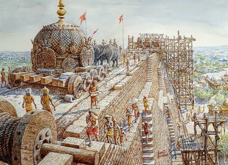 VertigoWarrior's tweet image. The Brihadeeswara Mandir is one of the greatest structures ever built. Do you know why? #Thread