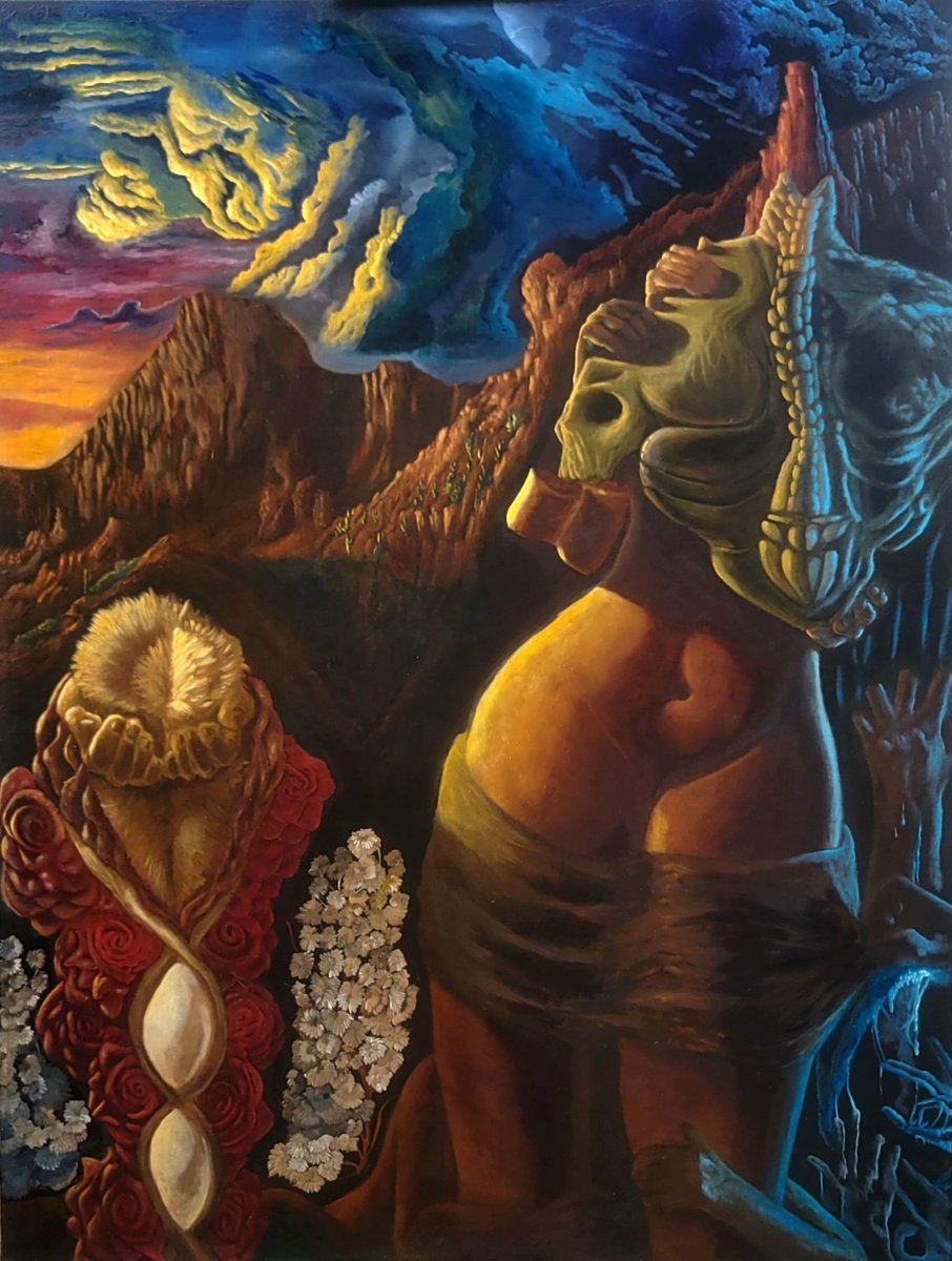 mordiculous's tweet photo. "The Churning of Women" Oil on Canvas 
.
#painting #oilpainting #WomensRights #Women #AbortionRights #womensoppression #reproductiverights #art #arte #Canvas #Arizona #surreal #abstract #abstractsurreal #churning #abortion #freeabortionondemand #symbolic #phoenix https://t.co/iEvNNZh7NF
