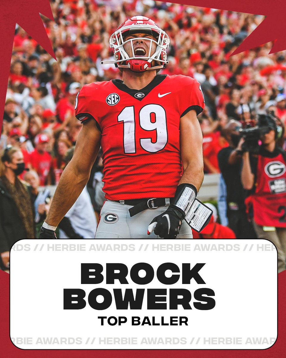 Certified BALLER‼️

Brock Bowers takes the "Top Baller" Herbie Award 🐶