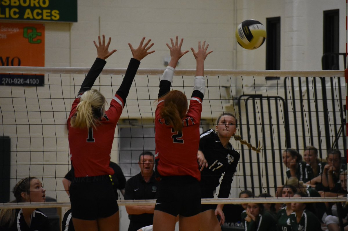 FINAL: Daviess County tops Owensboro Catholic 3-0 (26-24, 25-23, 25-15). The Lady Panthers intensity with big games from Newcom and Owen helped them grab the win over Owensboro Catholic. DC sits at 6-4 overall with the win, while the Lady Aces fall to 1-2