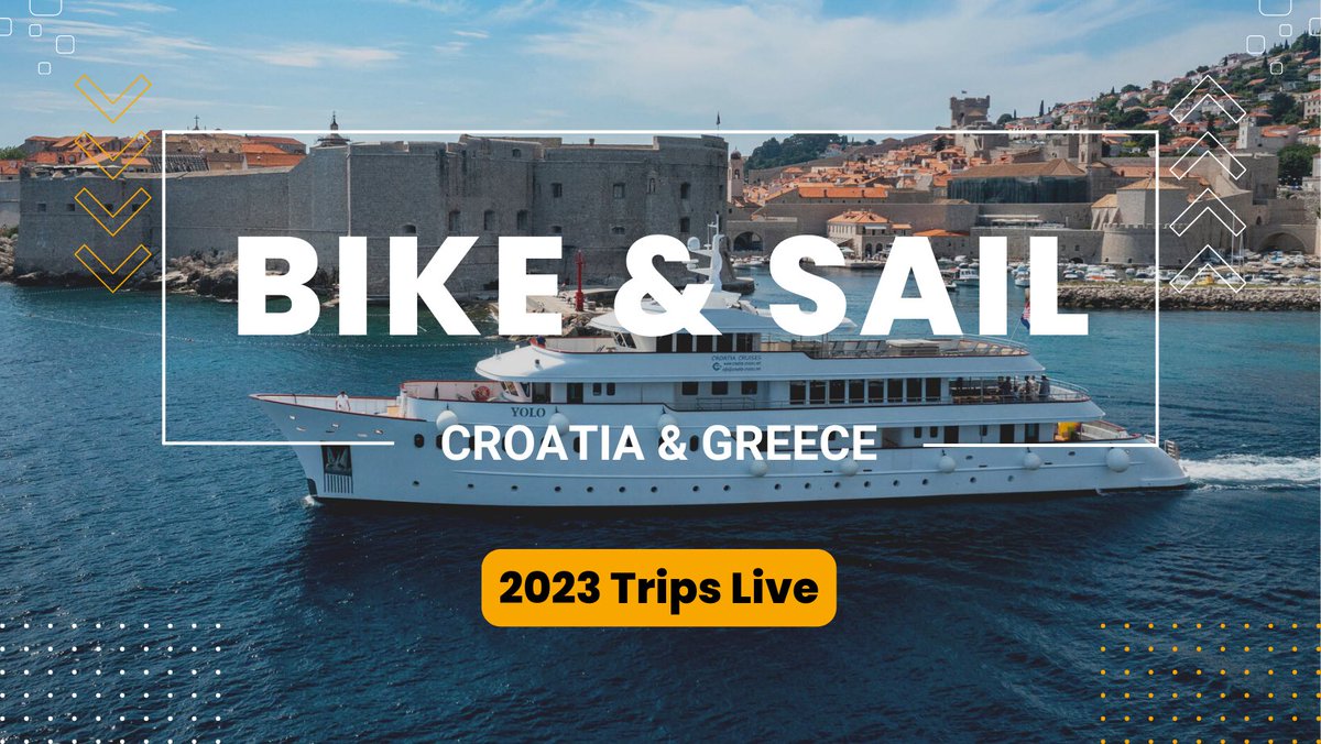 UTracks_Travel's tweet photo. Explore Europe your way on a popular bike and sail holiday. View our wide range of tours, now ready to be booked for 2023.

>> View trips: https://t.co/ut9pNql7A0 #croatia #greece #sail #cycle https://t.co/lBdAUx0bRA