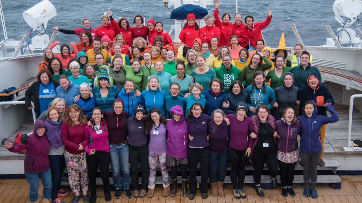 It's @WearitPurple Day in Australia. Resharing a wonderful memory of #HomewardBound's #TeamHB4 as the rainbow #pride flag in #Antarctica to celebrate being #QueerinSTEMM and show our support for young #rainbow people.

#equality #support #inclusion 
📷 Will Rogan