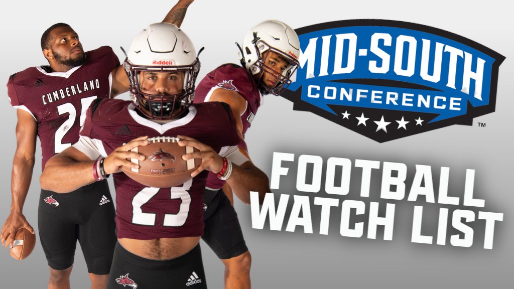 GoCUPhoenix's tweet photo. Corey Johnson, Champ Leddon, Treylon Sheppard, Brandon Pace, Jaylen Taylor, and Travis Woodall have each been selected for the 2022 Mid-South Conference Football Watch List. 
📰https://t.co/fQX16Md49W https://t.co/a2FrQ7GnDG