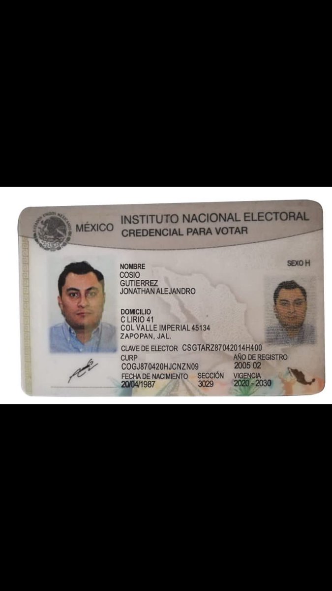 luisaosef's tweet photo. En días pasados fui estafado con 6 mil pesos por una persona que se hacía llamar Jonathan Alejandro Cosío Gutiérrez (anexo su supuesta INE), quien decía ofertar una casa en renta en la dirección Puebla 732, Colonia Artesanos, Guadalajara, Jalisco. https://t.co/00TerSfJqx