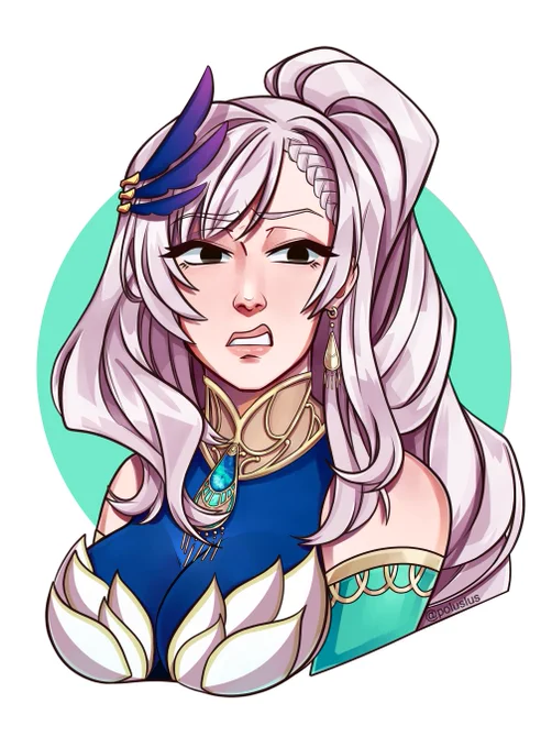 this is one of the first reine's fanarts i've drawn but it is the one with the best booba #Reinessance 