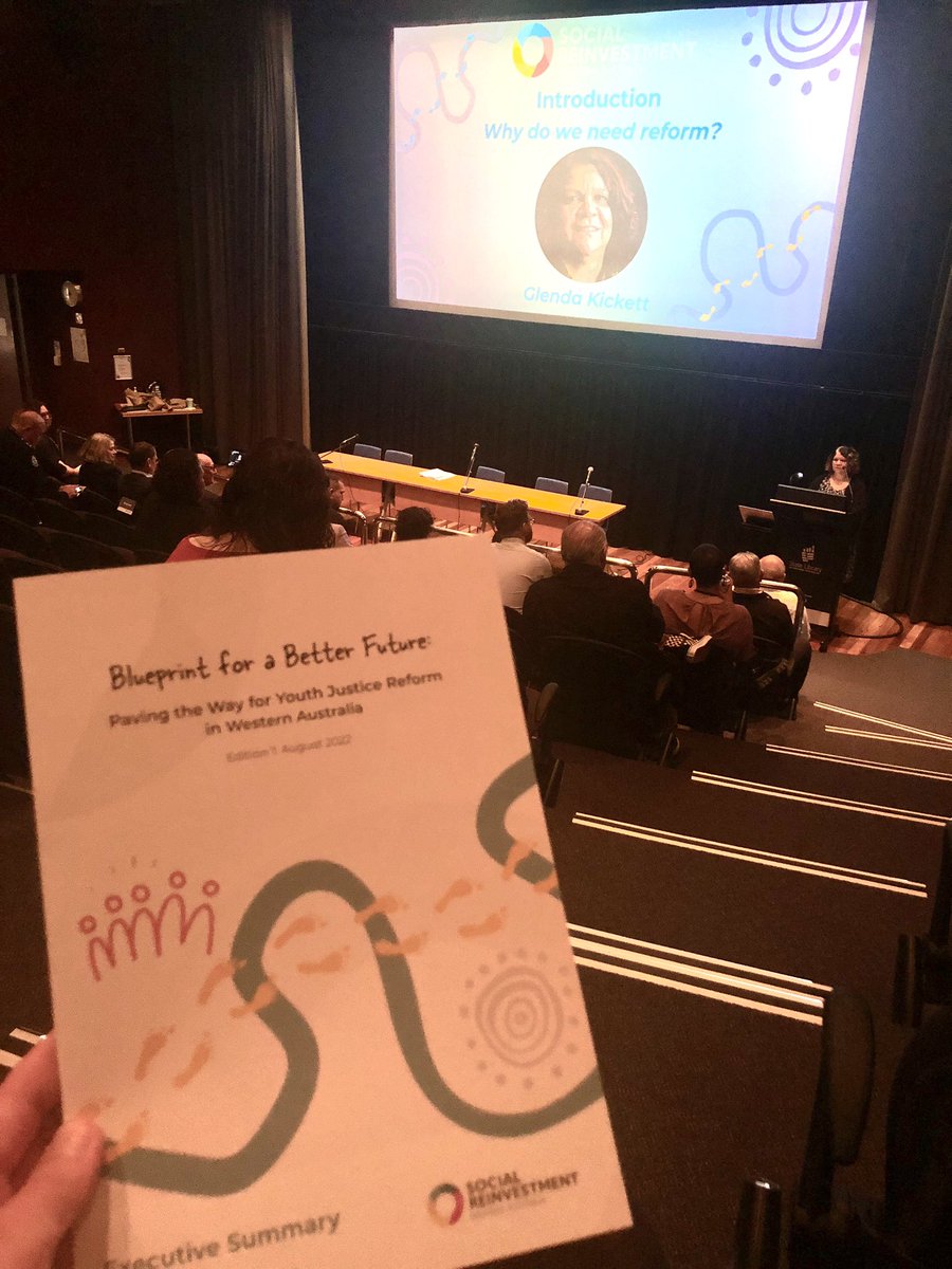 At the launch of the <a href="/SocialRWA/">Social Reinvestment WA</a> Blueprint for Youth Justice Reform. There is no excuse for continuing with the current ineffective and damaging youth justice system - the alternatives are all here.
#RaiseTheAge #HealthyFamilies #SafeCommunities #SmartJustice #JusticeReinvestment