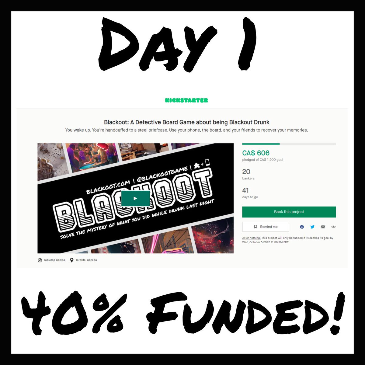 BlackootGame's tweet photo. WOW! What a first day for the first #Blackoot Expansion. 60% to go.

https://t.co/uoabQXM3oK https://t.co/cU9xD4xauC