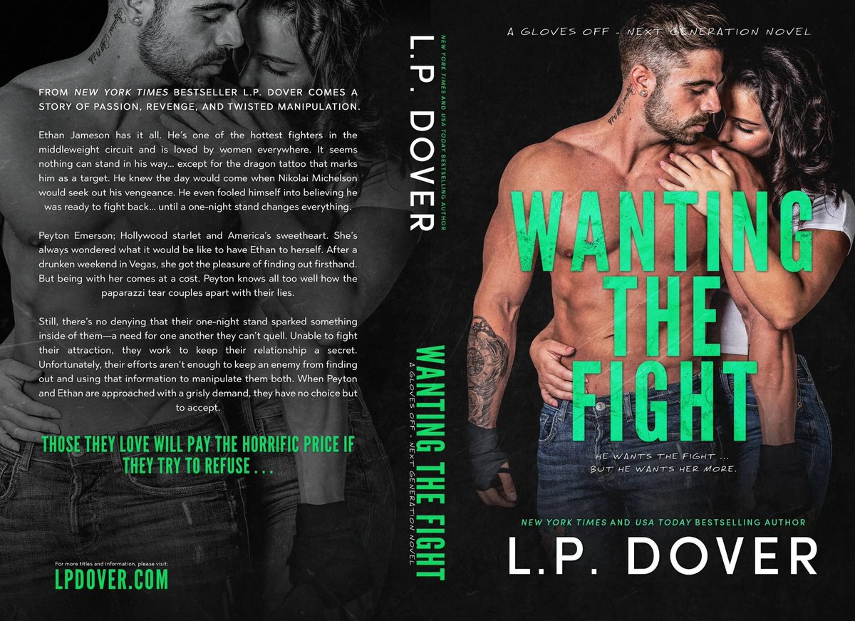 BWACPBlog's tweet image. #COVERREVEAL #PREORDER From New York Times bestseller L.P. Dover comes a story of passion, revenge, and twisted manipulation. Wanting the Fight by @LPDover #GlovesOffNextGeneration bit.ly/3QUdNGm