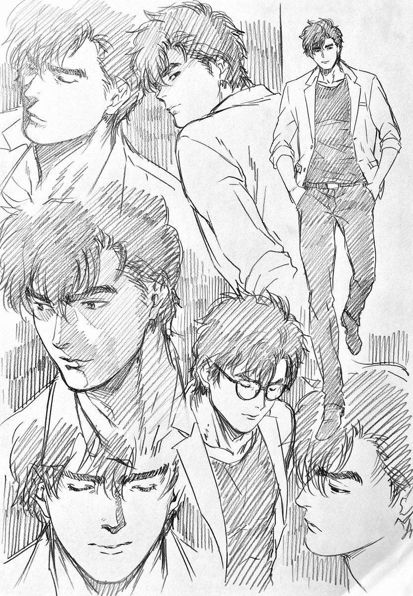 ラフ描き、CH、冴羽獠 