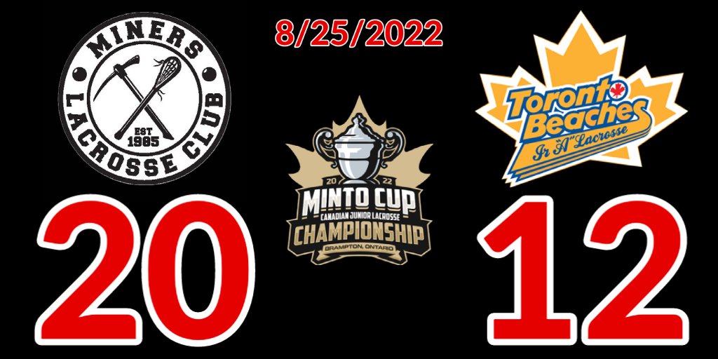 MinersLacrosse's tweet image. ⛏️ Miners Lacrosse Club book their spot in the Minto Cup Finals!!! 
gamesheet.app/seasons/1808/s…  #MintoCup2022