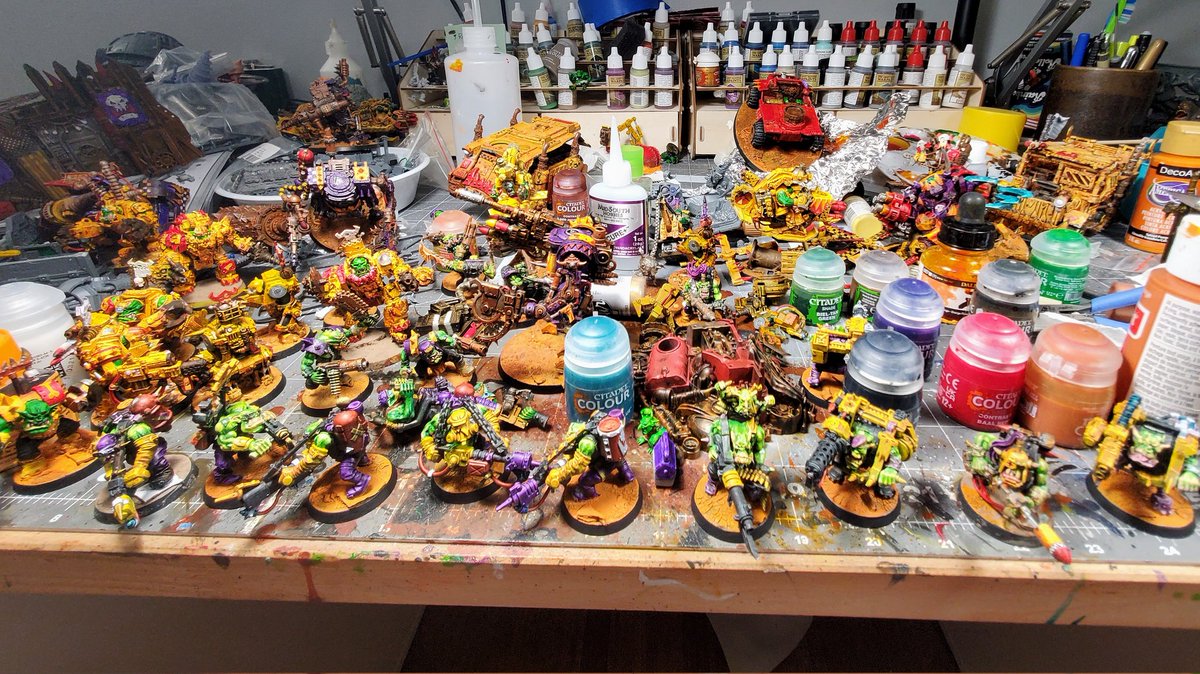 #hobbystreak day 214 &amp; 215; continued plussing my orks with added details and fixes