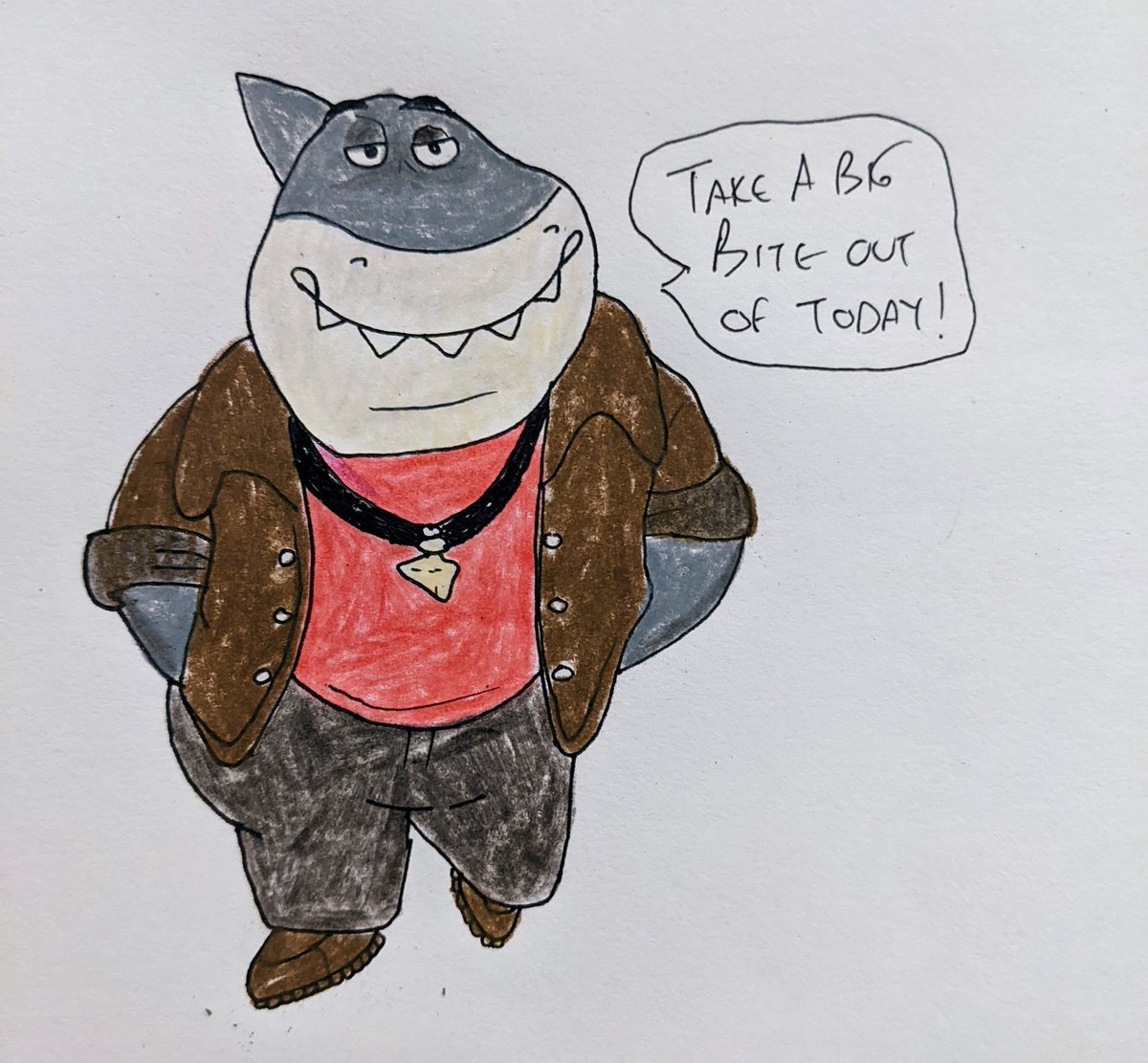 MarkLazerus's tweet photo. Been doing these lunchbox drawings every school night for four years. Hundreds of them. So many misshapen hands, warped-perspective feet, dead eyes. I don't think the girls even care anymore. I think it's just me desperately clinging to their little-kid-dom. #dadding #sadding https://t.co/Z5kOdB0MB1