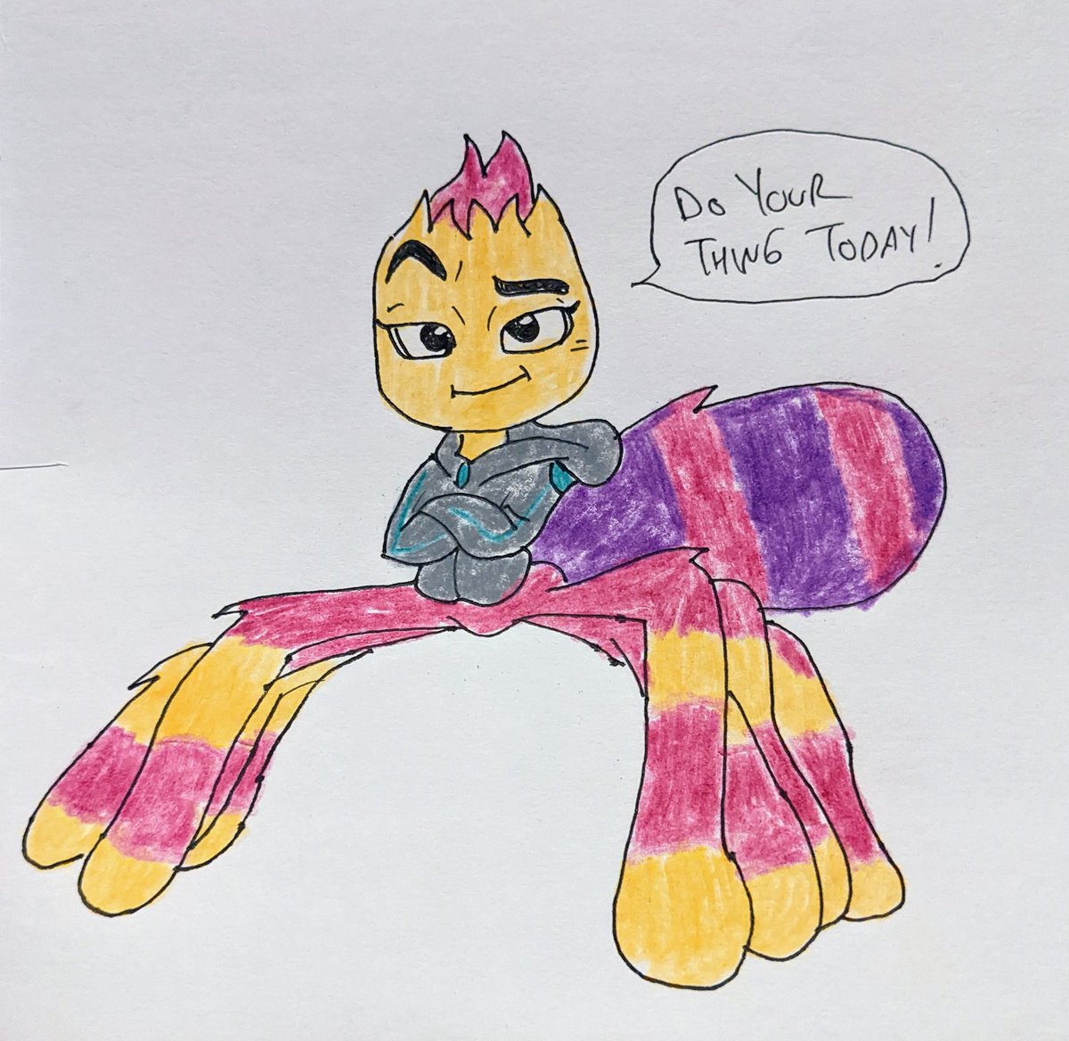 MarkLazerus's tweet photo. Been doing these lunchbox drawings every school night for four years. Hundreds of them. So many misshapen hands, warped-perspective feet, dead eyes. I don't think the girls even care anymore. I think it's just me desperately clinging to their little-kid-dom. #dadding #sadding https://t.co/Z5kOdB0MB1