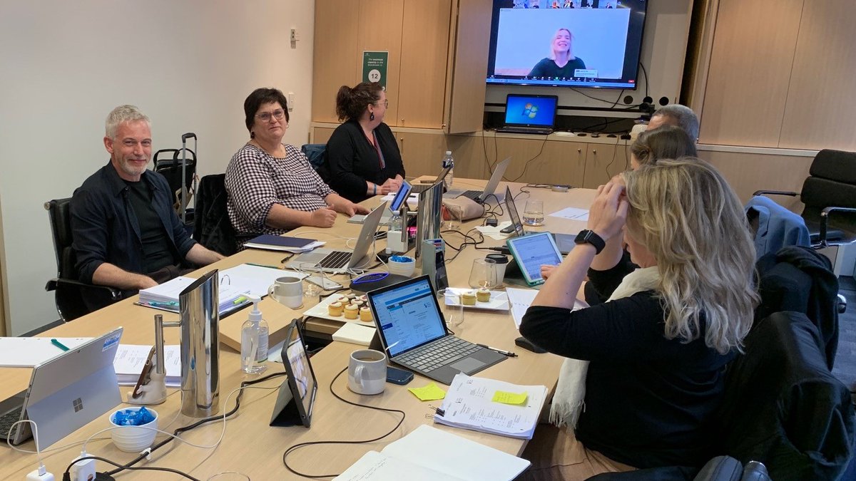 SpeechPathAus's tweet photo. While #SPweek2022 is nearly over, our Board is only warming up for a weekend of meetings. On the agenda is consideration of the strategic plan and related budget matters. A few #speechpathologyweek cupcakes are providing a little ‘sugar’ along the way. Thank U to those involved. https://t.co/Z43pR3aHcP