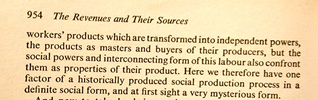 bucephalus424's tweet photo. Marx giving maybe his clearest definition of the nature of capital, right at the end of volume III https://t.co/ffMIz1TBsv