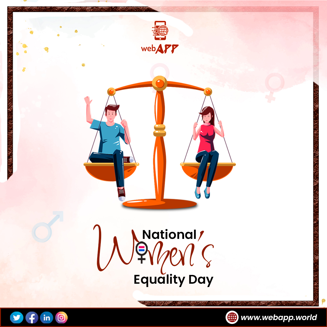 WebappWorld's tweet photo. A beautiful woman draws strength from troubles, smiles during distress, and grows stronger with prayers &amp; hope. You are one of them. 

Wishing you a very Happy Women’s Equality Day!

#webapp #startup #womensequalityday #womenempowerment #women #internationalwomensday https://t.co/xoUzHbJZsd
