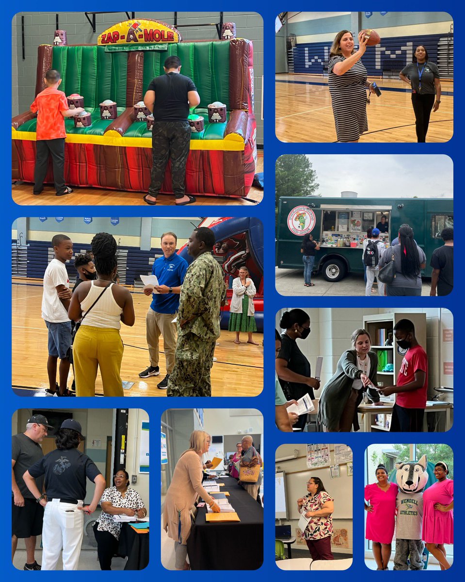WendellMiddle's tweet photo. We had so much fun celebrating the start of a new school year and seeing our wolf family! #weAreWendell https://t.co/1BvkMLqseq