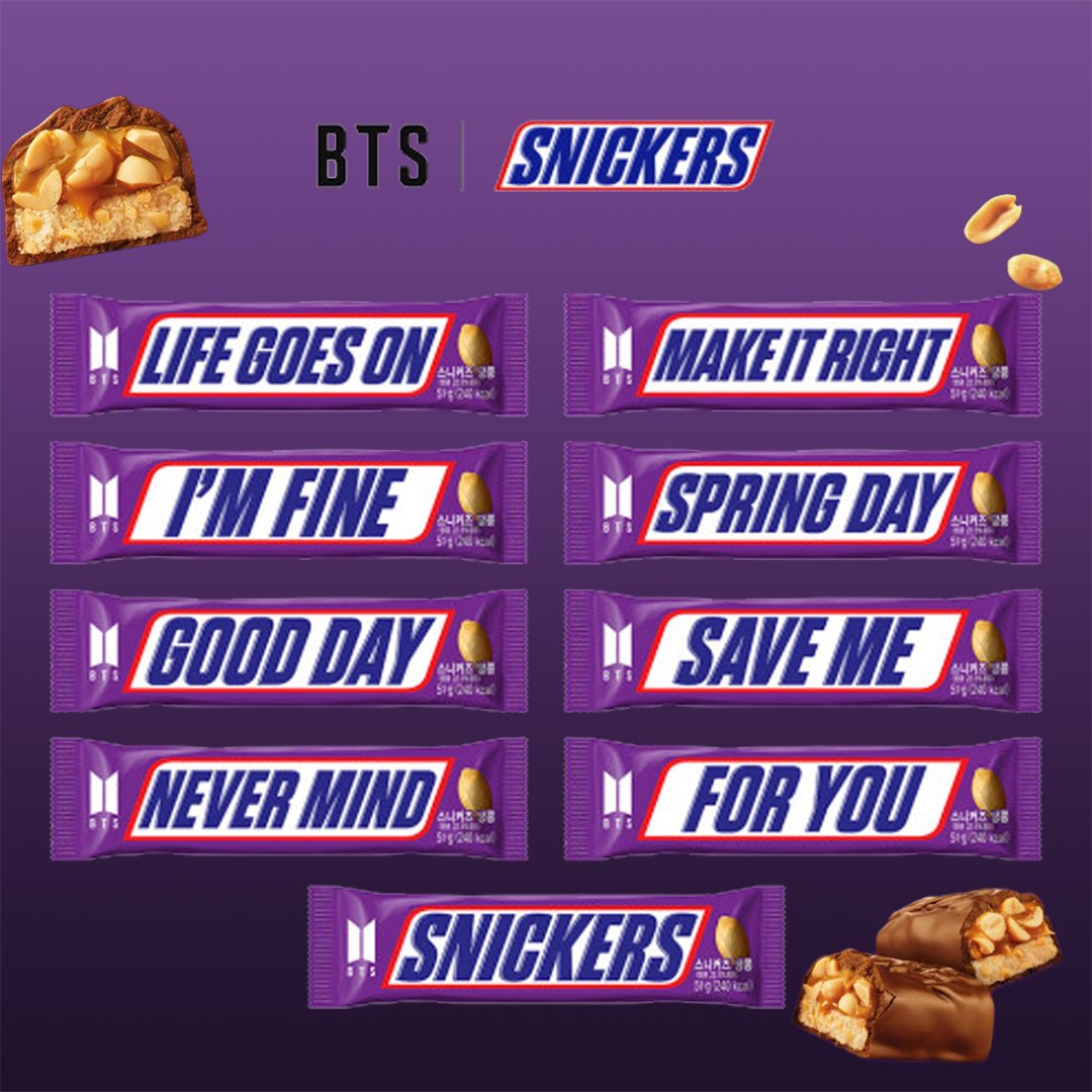 FanArcade_Korea's tweet photo. Hi, Fanarcade Fam💜
We just launched #BTS x Snickers Limited Edition Music Pack 🎵 🎼 🎶 
It’s just $1.75 each 💁🏻‍♀️ 
Enjoy 😉 

Get this from KOREA BOX ✌🏻 
https://t.co/BYEzmfbm14

#bts #btsxsnickers #snickers #btssnickerschocolate #btssnickers #KOREABOX #FanArcade https://t.co/IxUfloVMiY