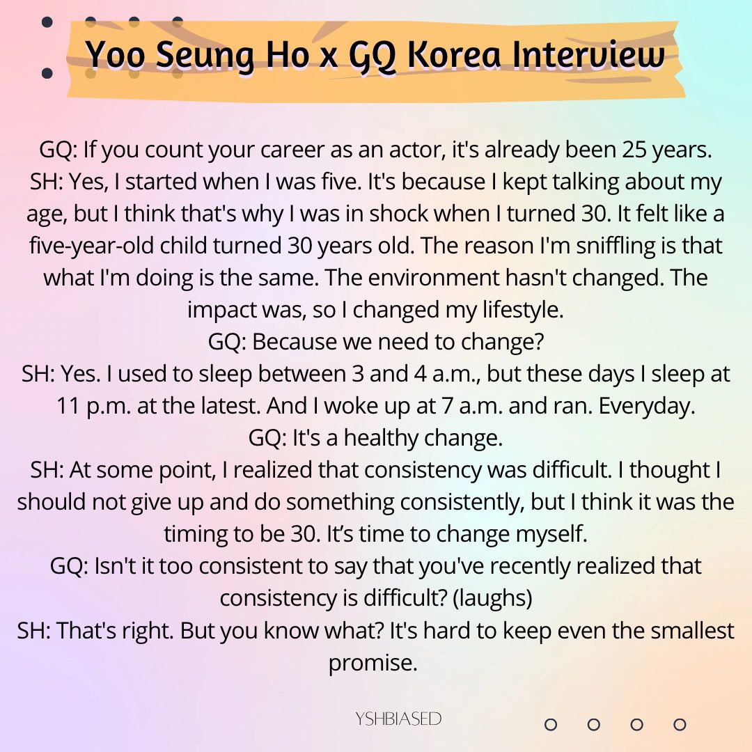 YSHbiased's tweet photo. [INTERVIEW] Yoo Seung Ho x GQ Korea Interview (eng sub)

Translate by YSHbiased
Cr: https://t.co/Xt3NtdqKsY

#YooSeungHo #유승호 https://t.co/kZzIPx8LFk