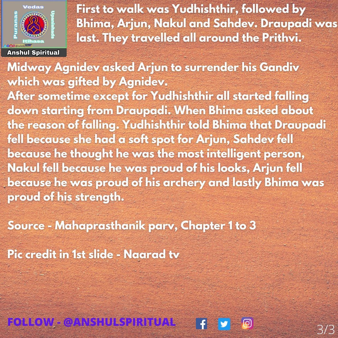 THE JOURNEY OF PANDAVAS TOWARDS SWARGA! https://t.co/7JolAmmdzV