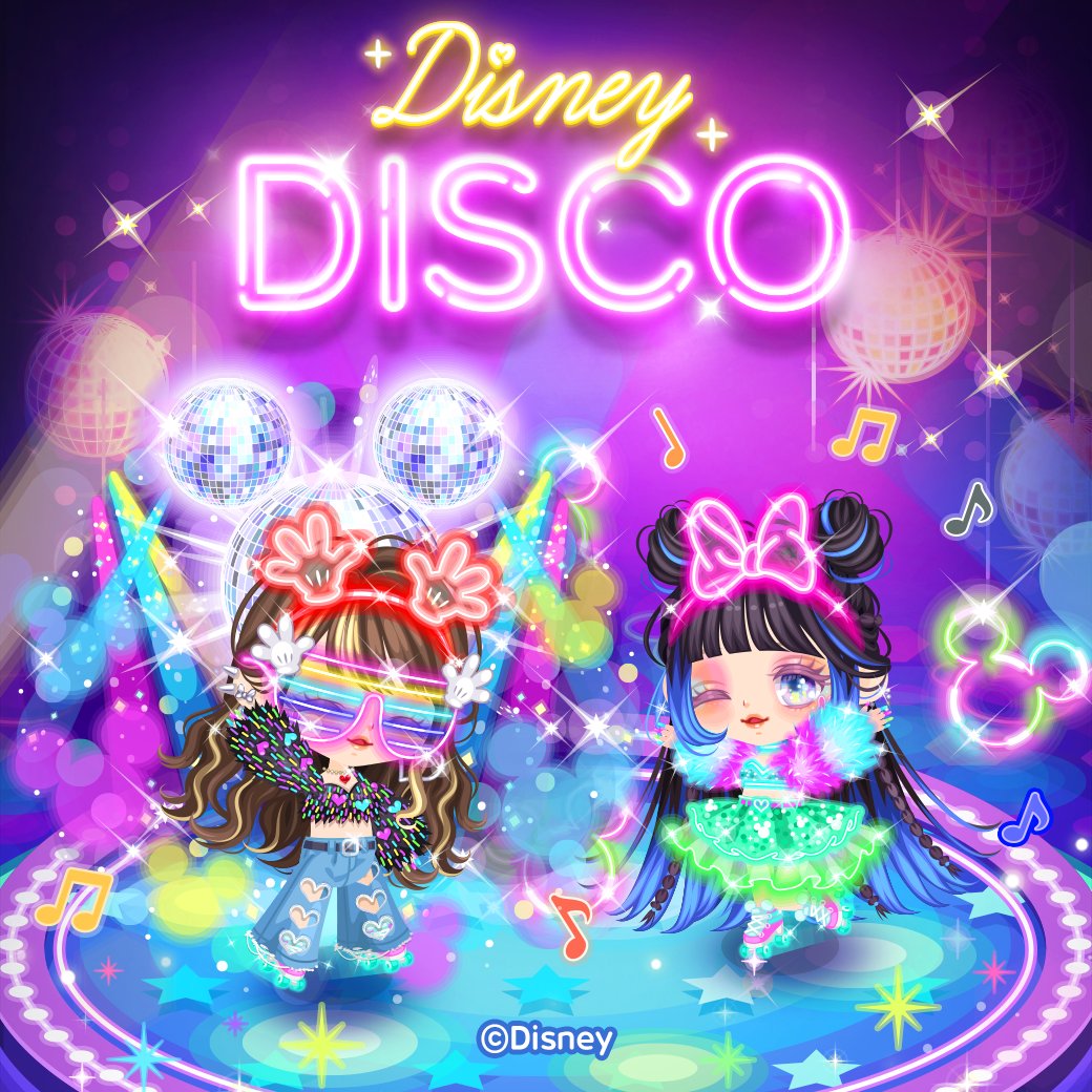 LINEPLAY_jp's tweet photo. Let’s Dance★ローラースケートで遊べる🏰ディズニー ディスコイベント開催中!リズムゲームに挑戦してスペシャルアイテムをもらっちゃおう🎶 https://t.co/G3l4UUaZP9 #LINEプレイ #discosquare💃🕺 https://t.co/9fnQFLh1rd