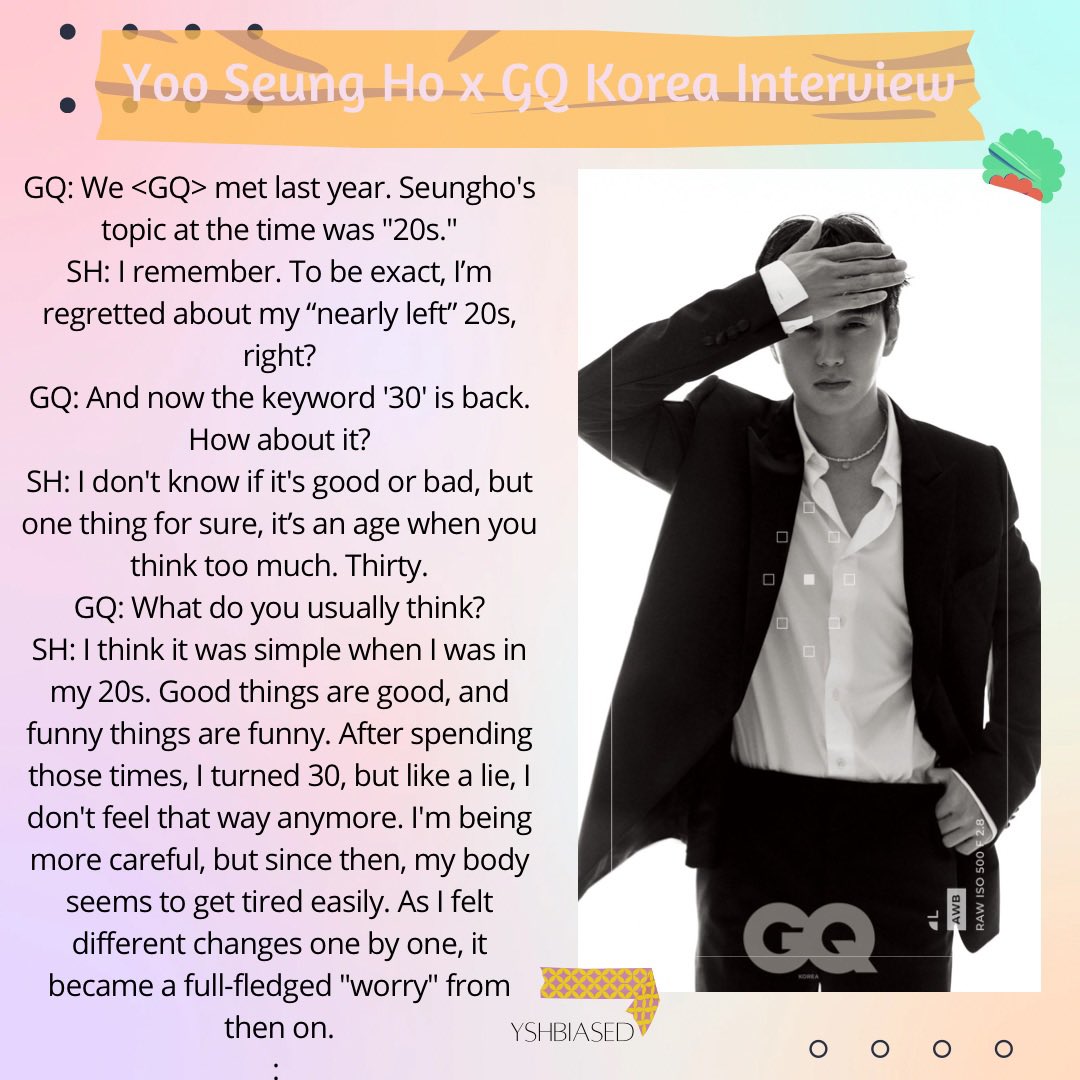 YSHbiased's tweet photo. [INTERVIEW] Yoo Seung Ho x GQ Korea Interview (eng sub)

Translate by YSHbiased
Cr: https://t.co/Xt3NtdqKsY

#YooSeungHo #유승호 https://t.co/SK9AqU5Whm