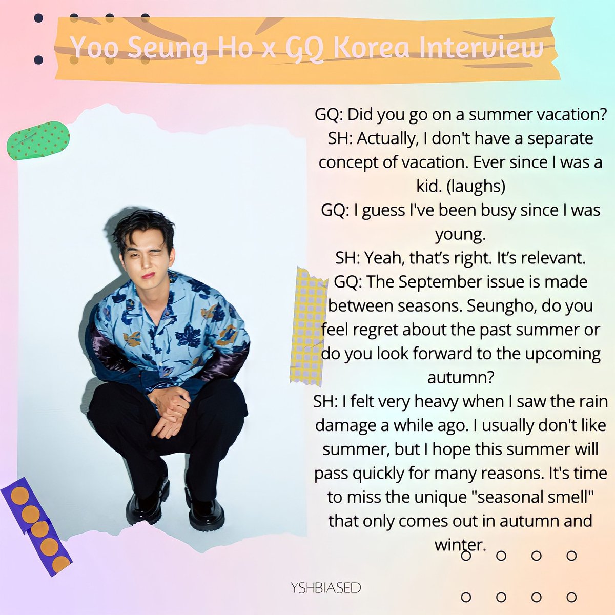 YSHbiased's tweet photo. [INTERVIEW] Yoo Seung Ho x GQ Korea Interview (eng sub)

Translate by YSHbiased
Cr: https://t.co/Xt3NtdqKsY

#YooSeungHo #유승호 https://t.co/SK9AqU5Whm