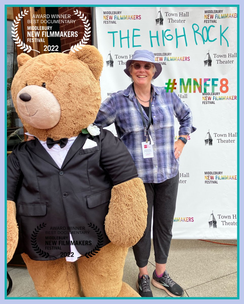 thehighrockdoc's tweet photo. Director Ellen Moore and a friend at the @MiddFilmFest waiting for the New England Premiere of The High Rock this Saturday!  #MNFF8  #bestdoc #childrenandnature #kidsinnature 
For more information and screening time (8/27)
https://t.co/XNQmLCgC8B https://t.co/ksFy7rhm0g