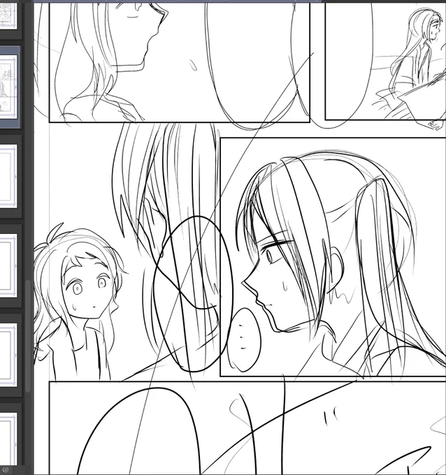 にっこーーーーー!!!
今度は趣味のね、pixivに上げる用の創作漫画進捗載せていきますのでね😌 