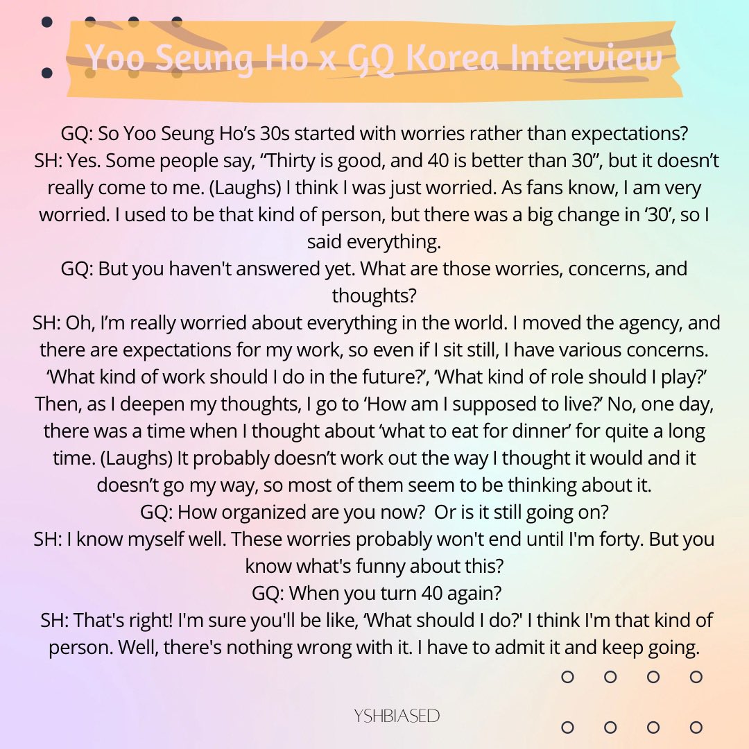 YSHbiased's tweet photo. [INTERVIEW] Yoo Seung Ho x GQ Korea Interview (eng sub)

Translate by YSHbiased
Cr: https://t.co/Xt3NtdqKsY

#YooSeungHo #유승호 https://t.co/0YQw6AhaP6